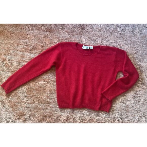 Vintage Paul Harris Design Red Sweater –Angora Blend Size S Made in Hong Kong - Picture 1 of 5